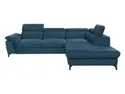 BRW Кутовий розкладний диван Алегра з ящиком для зберігання велюровий синій, Елемент 13 NA-ALEGRA-L-G2_B9CA45 фото thumb №7