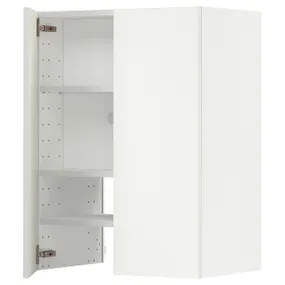IKEA METOD МЕТОД, настінн шаф д / витяжки з полиц / дверц, білий / ВАЛЛЬСТЕНА білий, 60x80 см 495.073.28 фото