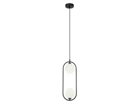 BRW Двухточечный подвесной светильник Lupus в стальном черном цвете 091887 фото