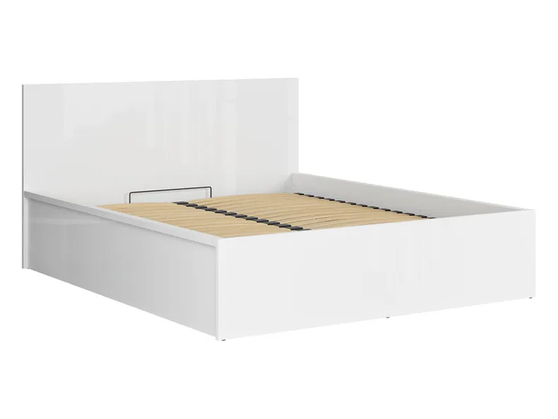 BRW Комплект: ліжко з підйомним механізмом BRW TETRIX 160х200 см + матрац Ceres, білий глянець LOZ/160/B+CERES-BIP фото №3