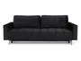 BRW Тримісний диван-ліжко Belmira з ящиком для зберігання велюр чорний, Рів'єра 100 SO3-BELMIRA-LX_3DL-GR1_BA42EC фото
