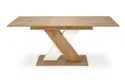 Обідній стіл розкладний HALMAR XARELTO 130-175x85 см дуб ланселот - білий фото thumb №2