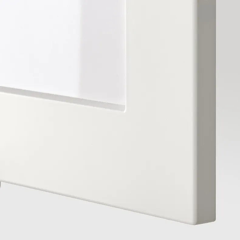 IKEA METOD МЕТОД, навесной шкаф / полки / стеклян дверца, белый / Стенсунд белый, 40x80 см 794.621.87 фото №2