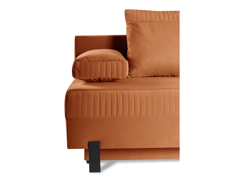 BRW Трехместный диван-кровать раскладной бархатный бархатный BRW MAGIC, оранжевый SO3-MAGIC-LX_3DL_TRINITY_25 фото №7
