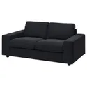 IKEA VIMLE ВИМЛЕ, чехол на 2-местный диван, с широкими подлокотниками / Саксемара черно-синий 194.005.93 фото thumb №2