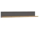 BRW Полиця настінна Hesen 175 см графіт/дуб artisanv, графітовий/дубовий ремісник P/2/18-GF/DASN фото thumb №1