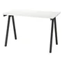IKEA TROTTEN ТРОТТЕН, письмовий стіл, білий / антрацит, 120x70 см 494.295.71 фото