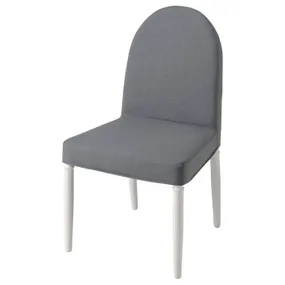 IKEA DANDERYD ДАНДЕРЮД, стілець, білий / ВІССЛЕ сірий 405.208.62 фото