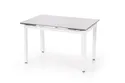 Обеденный стол HALMAR ALSTON 120-180x80 см бежевый/белый фото thumb №1