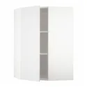 IKEA METOD МЕТОД, угловой навесной шкаф с полками, белый / Стенсунд белый, 68x100 см 294.092.01 фото thumb №1