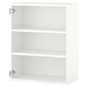 IKEA ENHET ЭНХЕТ, навесной шкаф с 2 полками, белый, 60x30x75 см 504.404.12 фото