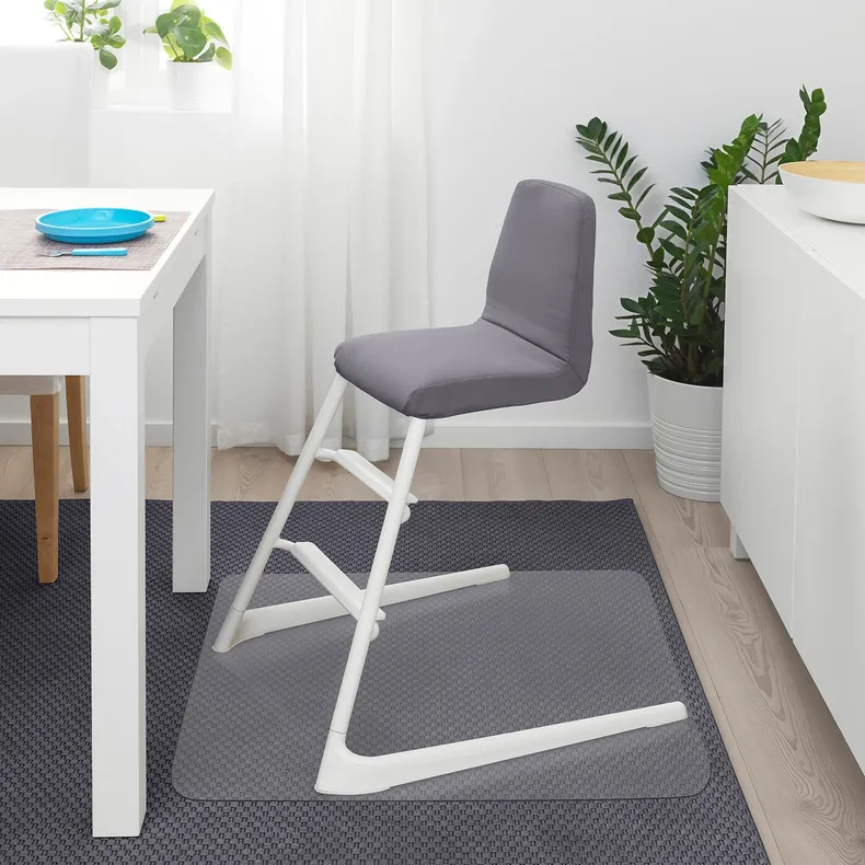 IKEA LANGUR ЛАНГУР, подушка-чохол для дитячого стільця, сірий 503.469.85 фото №2