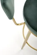 Барний стілець Хокер HALMAR H115 темно-зелений, золотий фото thumb №9