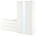 IKEA VIHALS ВИХАЛС, гардероб, комбинация, белый, 245x57x200 см 494.421.86 фото thumb №1