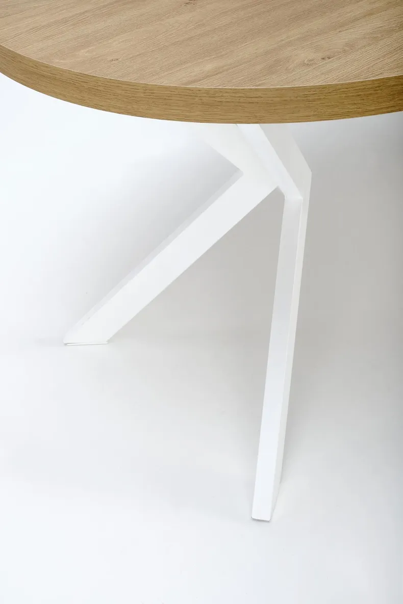 Розкладний стіл HALMAR PERONI 100-250x100 см золотий дуб - білий фото №13