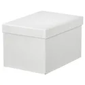 IKEA TJENA ТЬЕНА, коробка с крышкой, белый, 18x25x15 см 103.954.21 фото thumb №1