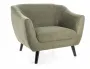 Крісло м'яке SIGNAL MOLLY 1 Brego, тканина: оливковий / венге фото