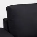 IKEA VIMLE ВІМЛЕ, 2-місний диван, з широкими підлокітниками / САКСЕМАРА чорно-синій 394.005.54 фото thumb №6