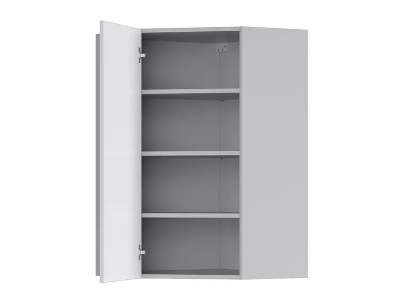 BRW Верхний кухонный шкаф Верди 60 см угловой левый светло-серый матовый, греноловый серый/светло-серый матовый FL_GNWU_60/95_L-SZG/JSZM фото №3