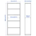 IKEA TONSTAD ТОНСТАД, книжкова шафа, вершки, 81x37x201 см 105.284.64 фото thumb №5