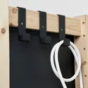 IKEA IVAR ИВАР, 2 секции / полки / шкаф, сосна / черная сетка, 92x30x179 см 195.081.07 фото thumb №4