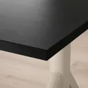 IKEA IDÅSEN ІДОСЕН, стіл регульований, чорний/бежевий, 160x80 см 992.809.78 фото thumb №6