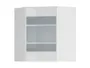 BRW Угловой кухонный шкаф Sole 60 см с витриной слева белый глянец, альпийский белый/глянцевый белый FH_GNWU_60/72_LV-BAL/BIP фото