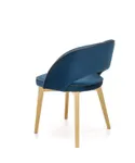 Кухонний стілець HALMAR Marino дуб медовий, темно-синій MONOLITH 77 (1шт=1шт) фото thumb №4