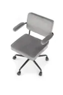 Крісло комп'ютерне офісне обертове HALMAR FIDEL, сірий фото thumb №10