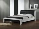Кровать двуспальная HALMAR CASSANDRA 160x200 см бело-черная фото thumb №2