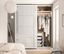 IKEA SVARTISDAL СВАРТІСДАЛЬ, розсувні дверцята, 2 шт., білий під папір, 150x236 см 894.397.90 фото thumb №2