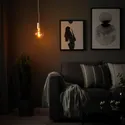 IKEA SUNNEBY СУННЕБЮ / MOLNART МОЛНАРТ, подвесной светильник с лампочкой, белый / эллипсовидный многоцветный 194.913.62 фото thumb №3