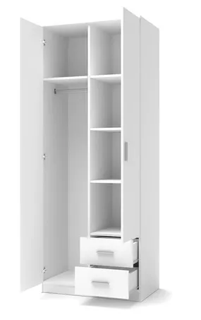Шкаф для одежды HALMAR LIMA S-2 80x52 см белый фото