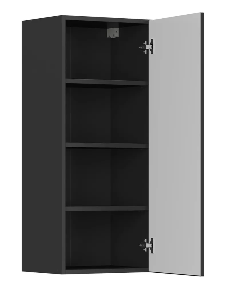 BRW Sole L6 40 см правый верхний кухонный шкаф черный матовый, черный/черный матовый FM_G_40/95_P-CA/CAM фото №3