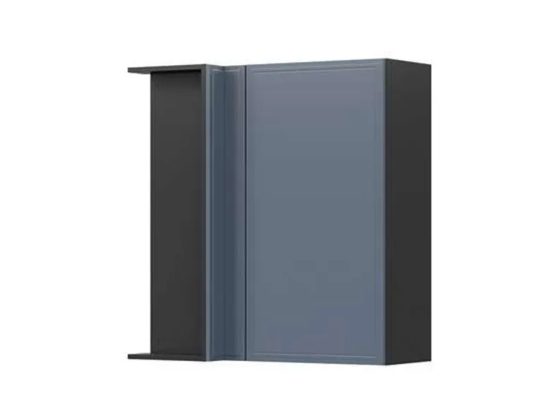 BRW Угловой верхний кухонный шкаф Верди левый мистик матовый строит угловой 90х95 см, черный/матовый FL_GNW_90/95/40_L/B-CA/MIM фото №2