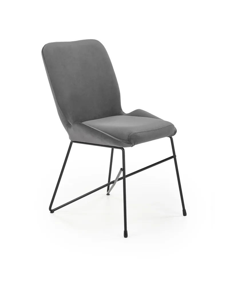 Кухонний стілець HALMAR K454 чорний, сірий фото №1