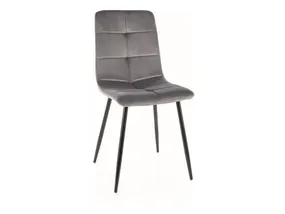 Кухонный стул SIGNAL IVO Velvet, Bluvel 14 - серый фото