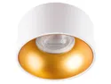 BRW Алюминиевый потолочный светильник Mini Riti белого и золотого цвета 086805 фото thumb №1