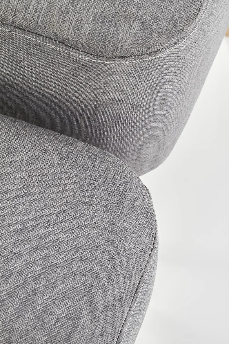 Комплект из 2 пуфов HALMAR PULA, ткань: серый, размеры: 48/42/43 см и 36/34/40 см фото №7