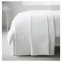 IKEA INDIRA ІНДІРА, покривало, білий, 150x250 см 801.917.55 фото thumb №3