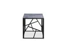 Журнальний столик HALMAR UNIVERSE 2 квадратний 55x55 см, сірий мармур/чорний фото thumb №4