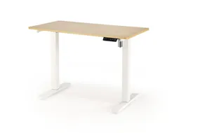 Письмовий стіл з регулюванням висоти HALMAR B53, дуб золотий / білий фото