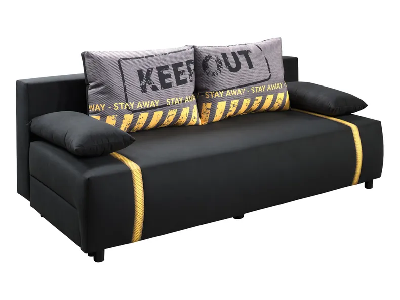 BRW Зональний тримісний диван-ліжко з ящиком для зберігання чорний, Маніла 18 SO3-ZONE-LX_3DL-G2_BD5E07 фото №3