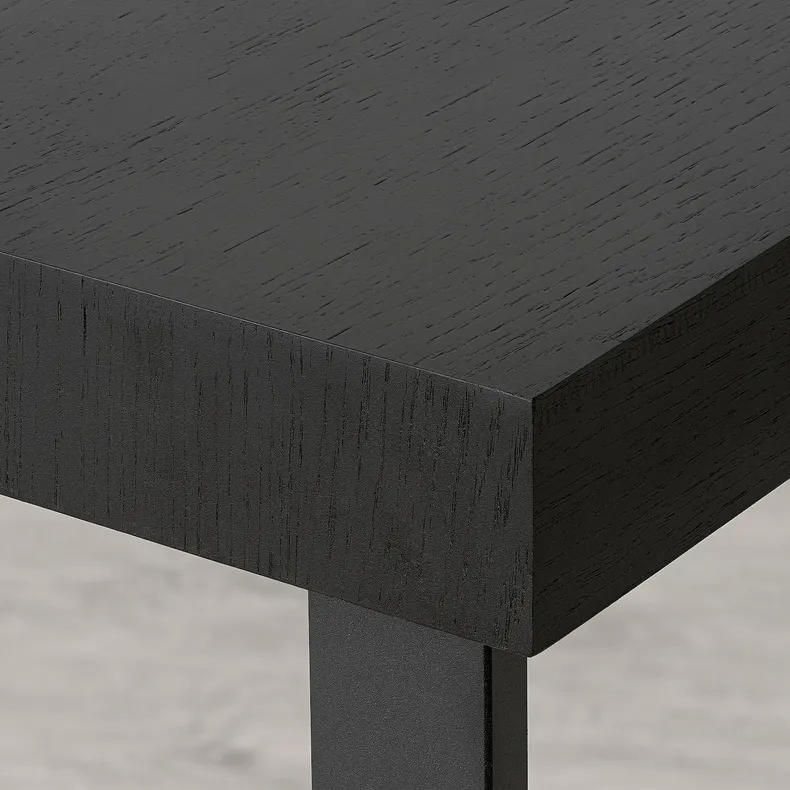 IKEA TARSELE ТАРСЕЛЕ, розкладний стіл, чорний шпон / чорний, 150 / 200x80 см 605.499.30 фото №5