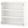 IKEA ENHET ЭНХЕТ, навесной шкаф с 2 полками, белый, 80x30x75 см 604.404.16 фото