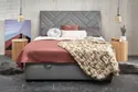 Кровать двуспальная HALMAR CONTINENTAL 1 Velvet 160х200 см - оббивка ясен фото thumb №2