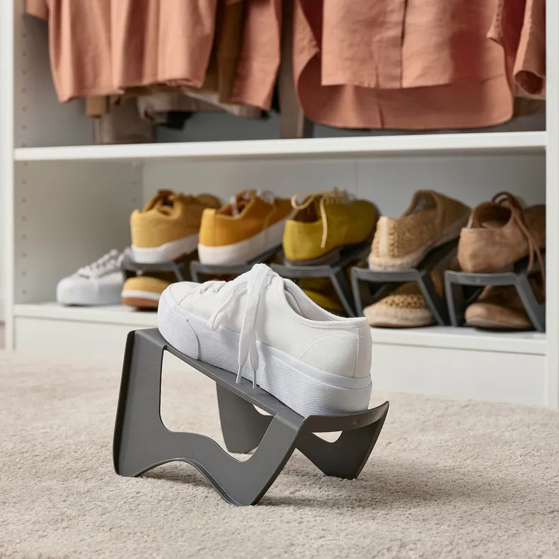 IKEA MURVEL МУРВЕЛЬ, модуль для зберігання  взуття, сірий, 14x14x24 см 204.348.32 фото №6