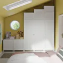 IKEA PLATSA ПЛАТСА, гардероб с 9 дверями, белый Саннидал, белый, 300x57x271 см фото thumb №5