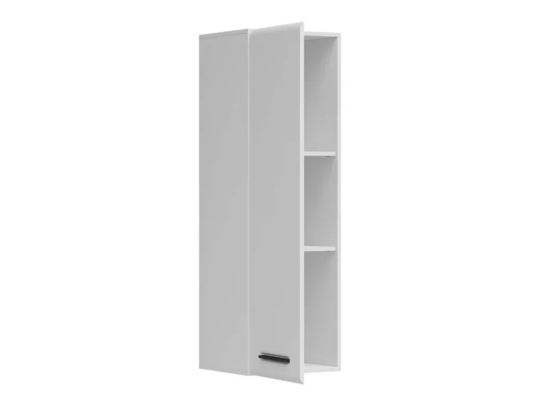 BRW Настінна шафа Assen 40 см з дверцятами білий глянцевий, білий/глянцево-білий SFW1D/13/4-BI/BIP фото №4