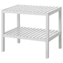 IKEA MUSKAN МУСКАН, лавка, білий, 58x38 см 503.459.57 фото thumb №1